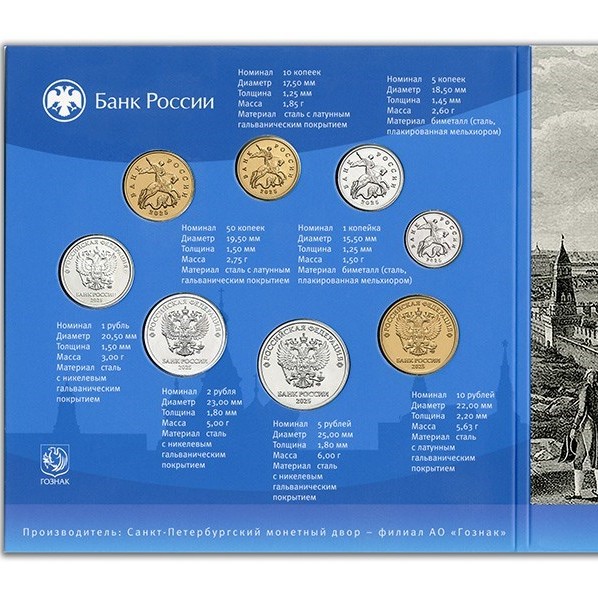 Монеты Банка России в сувенирном наборе – 2025